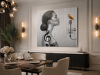 Nightingale by Alexander Nicholas displayed as museum-quality wall art in a contemporary luxury interior.