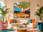 Where We Play by Alexander Nicholas displayed as museum-quality South Beach wall art in a sophisticated contemporary interior.